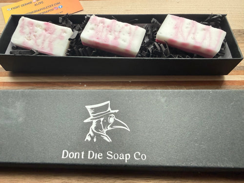 Boutiqe Guest Hand Soap| Strawberry Celtic Sea Salt Shortcake| Set of 3 Mini Handcrafted Soaps