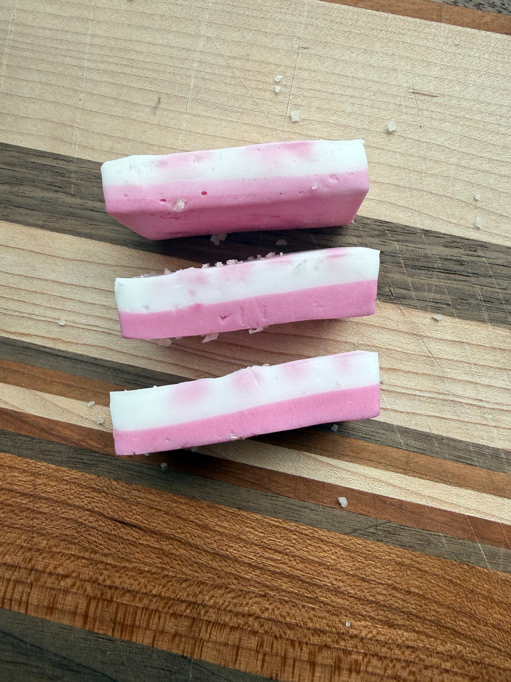 Boutiqe Guest Hand Soap| Strawberry Celtic Sea Salt Shortcake| Set of 3 Mini Handcrafted Soaps